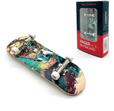 fingerboard professionale completo pro mini finger skate board piccolo Skateboard da dito in legno d'acero, ruote professionali con cuscinetti, mini tastiera per adulti e bambini (AA1)