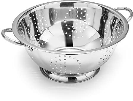 Forgast Passoire avec poignées | Diamètre 28cm | Crépine | Acier inoxydable | Pour égoutter les pâtes, pommes de terre, légumes, fruits | Indispensable dans chaque cuisine | Lavable au lave-vaisselle