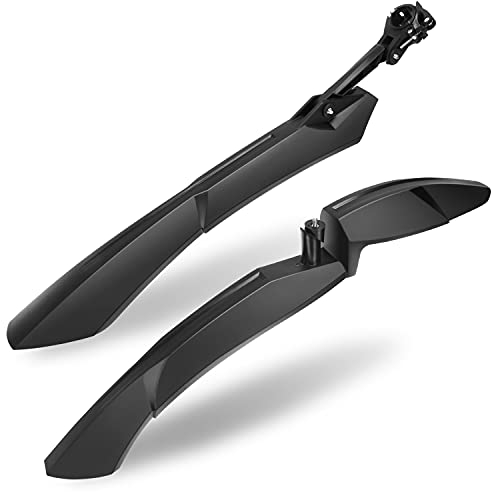 Homoto Fahrrad Schutzblech Set [24-29 Zoll] - Universal Schnelle Demontage Fahrrad schutzblech, Mountainbike MTB Steckschutzblech zum Schutz vor Spritzwasser und Schmutz, Fahrradzubehör