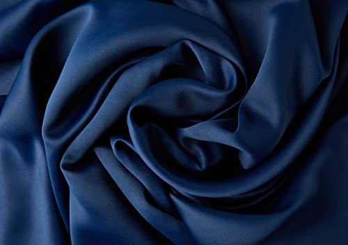 Emma Barclay Cali Door Curtain Thermal Blackout Lining Pencil Pleat Single Doorway Panel 45 x 84 (Navy)