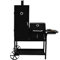 Syntrox Smoker Klavor mit Räucherofen, BBQ-Grill, Holzkohlegrill. Smokergrill, Stahl, Stahlblech mit Feuerschutzlack, Grillkammer und Räucherkammer, Holzgriffe, Aschetür mit Riegelverschluss