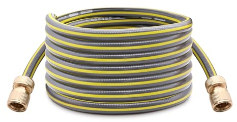 Topways Garden Short Hose Pipe, 1/2”Brass Connectors, Lightweight Water Hose for Outdoor Tap Hose Reel Watering (3 metre)