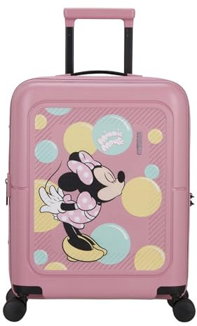 American Tourister Dashpop Disney - Spinner S, Erweiterbarer Handgepäck, 55 cm, 41/47 L, Mehrfarbig (Minnie Bubbles)