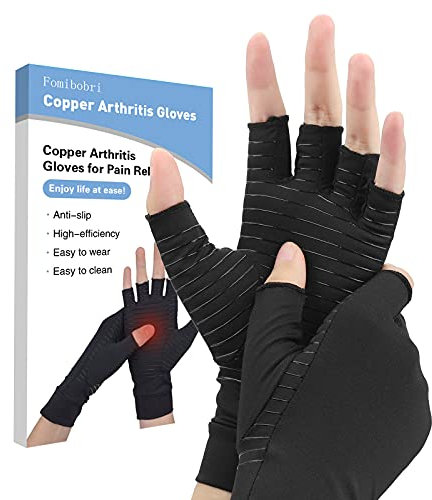 Kompressionshandschuhe,Kupfer-Arthritis-Handschuhe können Gelenkschmerzen,rheumatoide Arthritis,Schwellungs- und Müdigkeitssymptome lindern,Handorthesenunterstützung für Frauen und Männer (L)
