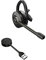Jabra Engage 55 Schnurloses, Convertibles Headset mit EarHook, Kopf- und Nackenbügel und Link 400 USB-A DECT-Adapter - Mikrofon mit Geräuschunterdrückung - Für MS Teams Zertifiziert - Schwarz