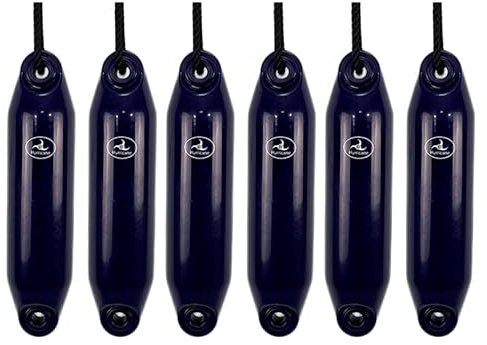 Hurricane Fenders Original Series Boat Fender PM01 40cm x 10cm (16 x 4) - Navy Blue - Pack Of Six