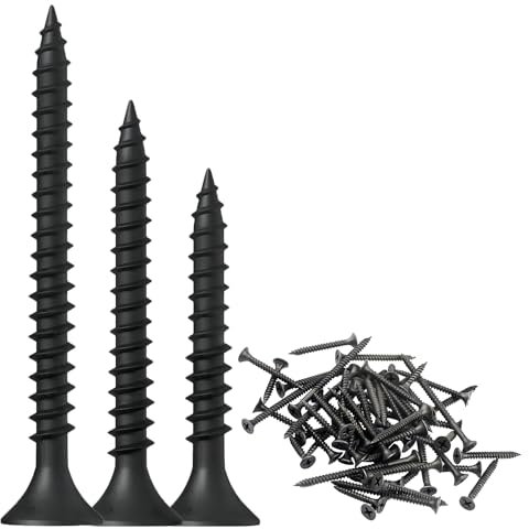 Qrity 100 Pièces Vis à Bois Autotaraudeuses, Vis à Tête Plate Croisée, Vis Autotaraudeuse Matériel de Fixation, M3.5 x 30mm