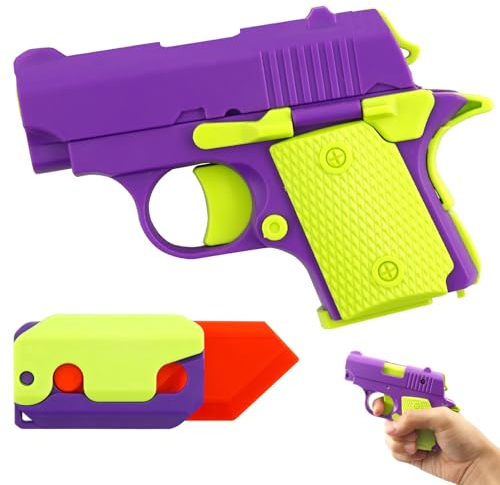 2 Stück 3D Printed Gravity Fidgets Knife Spielzeug, lustiges Spielzeugmesser aus Kunststoff, Anti-Angst, Stress, Relief, Spielzeug, Karottenmesser, Schwerkraft-Spielzeug