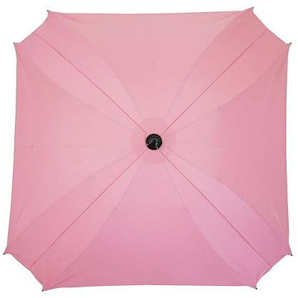 Skyline Ombrelle Parapluie pour Poussette Universelle Accessoire Zertifikat Anti UV 50+ Protection Soleil Adaptateur Parasol Diamètre 70 cm Rose clair