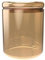 Nuts Vorratsglas Vorratsgläser, Vorratsdose, recyceltes Borosilikatglas, Aufbewahrungsglas, recyceltes Borosilikatglas (gold, 500ml)