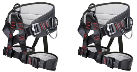 Harnais d'escalade en corde de sécurité pour l'extérieur - Kit de protection contre les chutes - Pour sauvetage d'incendie et escalade dans