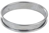 Cercle à tarte - inox - bords roulés - épaisseur 4/10ème - Ø120 mm h20 mm