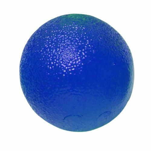 CanDo Handtränare - fingerstärkare träningsboll/stressavlastningsboll - rund, blå (stark)