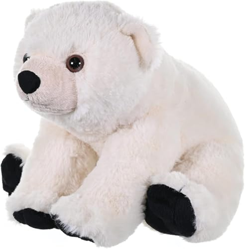 Wild Republic Cuddlekins Bébé d'ours Polaire, Animal en Peluche, 30 cm, Cadeau pour Bébés, Peluche Écologique, Rembourrage Fabriqué à Partir de Bouteilles d’Eau Recyclées