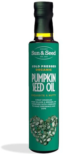 Pumpkin Seed Oil by Sun&Seed | Organic and Cold Pressed | 250ml