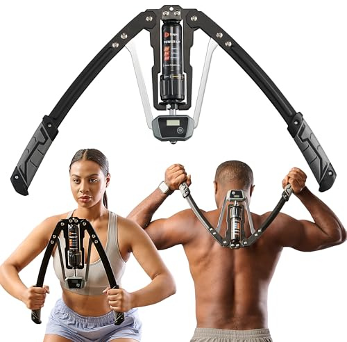 Lifepro Arm Exercise Hydraulic Power Twister Arm and Chest Exerciser - Chest Expander and Arm Workout Exercise Machine Adjustable 22-440lbs, Bicep Strengthener, Chest Workout Equipment Torsion Bar