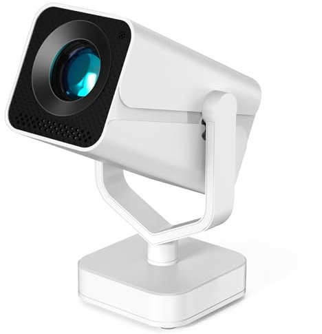 【Elektrischer Fokus】Mini Beamer Auto Trapezkorrektur 270° Drehung Tragbarer Heimkino Projektor Full HD 1080P Unterstützt Bluetooth WiFi6 AKATUO Portable Smart Videoprojektor für Phone/TV Stick/Outdoor