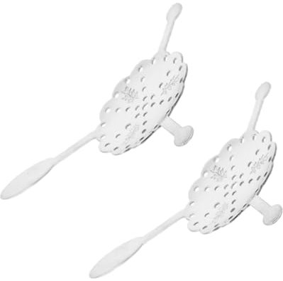 UKCOCO 2piezas Cucharas De Absenta De Acero Inoxidable Cuchara De Fuente De Absenta Gotero De Ajenjo Multifunción Para Servir Fiesta o