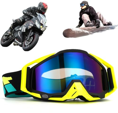 Gafas de motocross, gafas de motocross resistentes al viento y al polvo, gafas de esquí, gafas de cross Dirt Bike, gafas de esquí antivaho UV, gafas de conducción Off Road Racing, para ciclismo