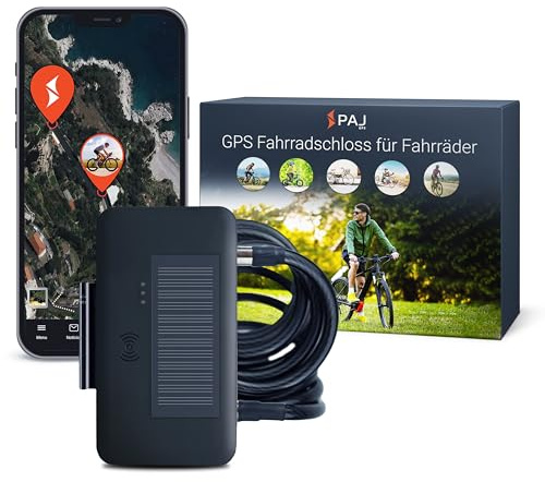 PAJ Candado Rastreador GPS 4G Bici/eBike-Incl. 3 Meses Suscripción Premium