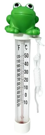 Pooltemperaturtestare – vattentermometer, flytande termoskop, grodformad badsensor, okrossbar mätare, spa- för akvariedamm