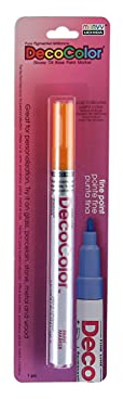 Uchida 200-C-7 Marvy Deco Color Fine Point Paint Marker, Orange