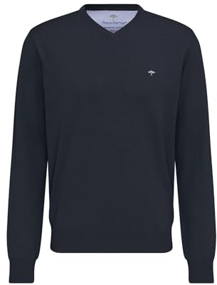 Fynch-Hatton Men's Pullover, V-Neck Jumper Not Applicable, Blue (Navy 690), Medium