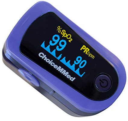 Mobiclinic, Pulsioxímetro de dedo, SpO2, Pulsómetro de dedo, Oxímetro de dedo, Onda pletismográfica, Monitor de Oxígeno Portátil, Pantalla OLED, Lectura Instantánea