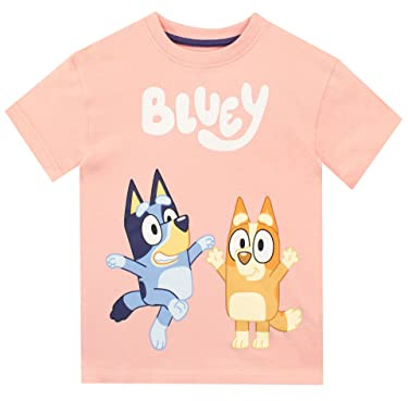 Bluey Tshirt | Bingo Kids T Shirt | Short Sleeve T Shirts for Girls | Girls T Shirts Pink 4-5 Years