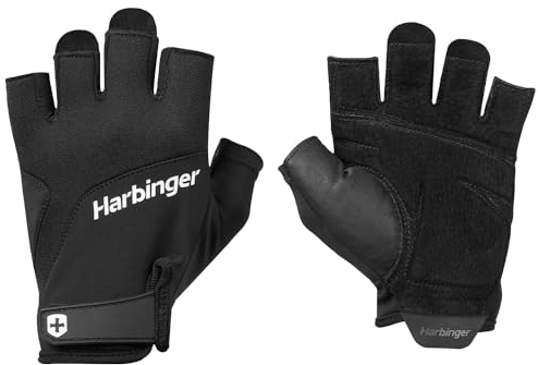 Harbinger Training Grip 2.0 Handschuhe für Gewichtheber, Unisex, Schwarz, Medium