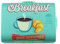 PhiluMo Lunchbox Breakfast - türkis - Brotdose für Kinder - für Jungen & Mädchen - 16 x 12 x 10 cm