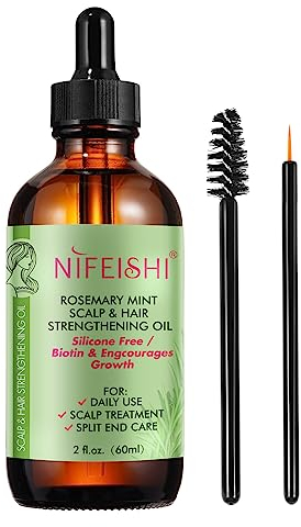 Rosmarinöl 60ml, reines und natürliches Rosmarinöl für Haarwachstum, Behandlung für beschädigtes Haar