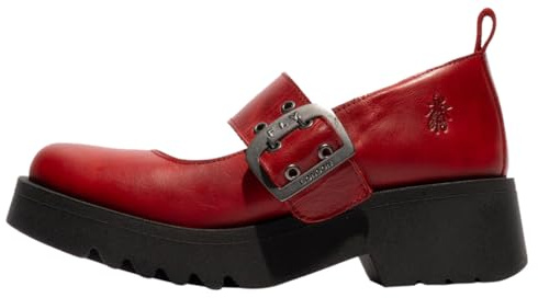 Fly London Scarpe Basse da Donna Moch126fly Mary Jane, Rosso, 36 EU