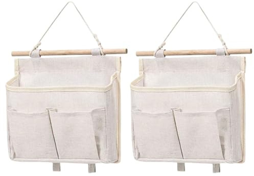 2 Bolsas De Almacenamiento Colgantes, Bolsas De Almacenamiento De Gran Capacidad, Estante Colgante Para Baño, Bolsa De Almacenamiento Para Dormitorio, Accesorios Para El Hogar