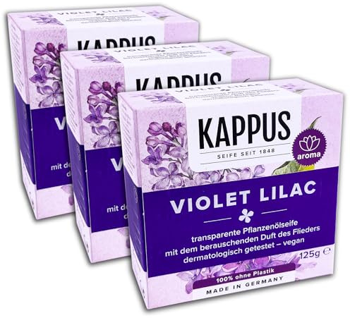 3-pack Kappus tvålviolett lila 3 x 125 g tvålstycke