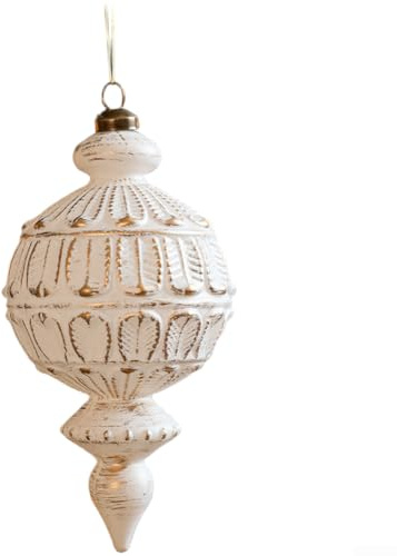 babominimer Adorno de copo de nieve de estilo vintage mate hecho de plástico para árbol de Navidad y vacaciones para escaparates con diseño elegante (E)