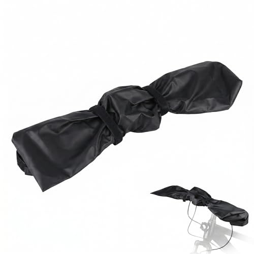 Housse de Protection Guidon Vélo, Housse Velo, Protection Cadre Vélo, Housse Protection Velo, Protection Vélo en PU Anti-Poussière et Anti-Humidité, pour VTT et Vélo Électrique, 81,5 x 17 cm