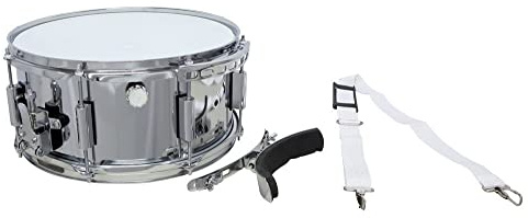GEWA Marching Snaredrum, marschtromma 14 x 6,5, metallkärl, inkl. bärrem och knäbåge