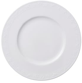 Villeroy & Boch White Pearl 1043892660 Plato para Pan, Porcelana, Blanco, 15x15x5 cm