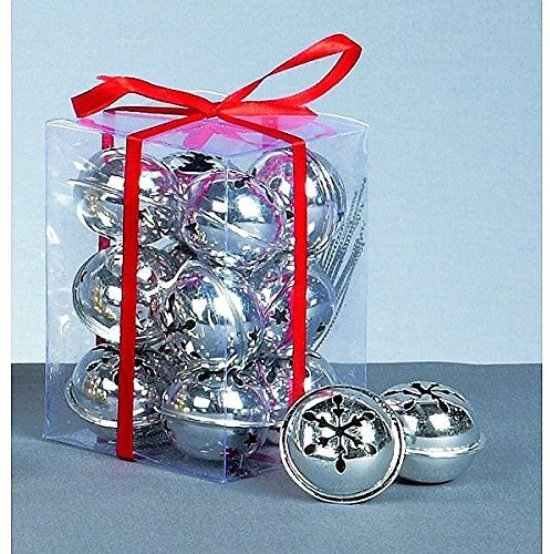 12 x Silver Christmas Jingle Bells