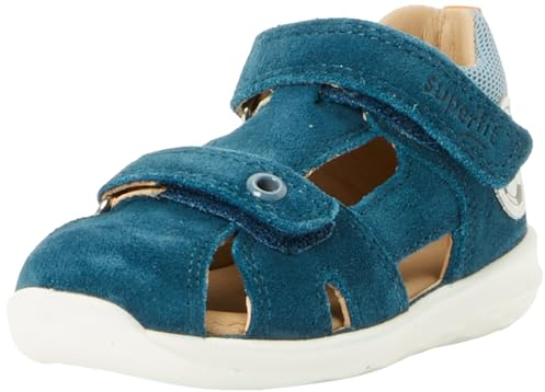 Superfit Jungen Bumblebee Sandale, Blau Orange 8030, 23 EU Weit