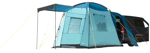 Camptime Merkur Heckzelt für Bus SUV Van│Platz für 4 Personen | Outdoor Busvorzelt Autozelt Camping Vorzelt mit Stehhöhe | inkl. Moskitogaze | flexibel anpassbar