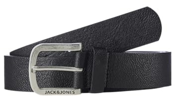 JACK&JONES PLUS JACHARRY Belt PLS Ceinture pour homme Noir Taille 125, Noir, 125 cm