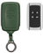 kwmobile Premium Leder Autoschlüssel Schutzhülle kompatibel mit Renault 4-Tasten Smartkey Autoschlüssel (nur Keyless Go) Hülle - Schlüssel Tasche - Dunkelgrün