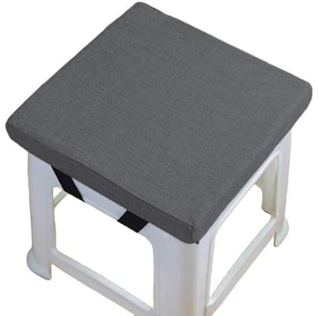 Hocker-Kissen 30x30/25x25cm Sitzkissen Stuhlkissen Quadratisch Stuhlauflage, Bequem Weiches verdickte Kissen Sitzpolster, Kissen für hocker für Außen Oder Innen(Q7,25x25x5cm)