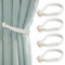 Jlnmmn 4 Stück Magnetische Vorhang Raffhalter, Raffhalter für Gardine, Raffhalter für Vorhänge, Vorhang Raffhalter, Gardinenhalter, Raffhalter Magnetisch, für Haus Office, Wohnzimmer, Schlafzimmer