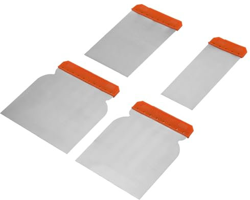 Spatole in Acciaio, Spatola per Stucco, Set Spatole Stucco per Carrozzeria, Raschietti per Pareti, Spatola Mastice Raschietti per Parete Coltelli Lisciare Colla, Gesso