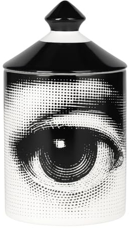 AlphaDesignLuxe Handcrafted Italian Candle Holder – Modern Art Vase with Female Face Design, Elegant Aromatherapy Jar for Tabletop Décor (Eye)