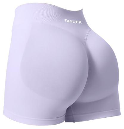 TAYOEA Short de Sport Femme Scrunch Pantalon de Sport Court Push Up Court Butt Lifting Gym Short sans Couture Workoutler Pantalon de Cyclisme