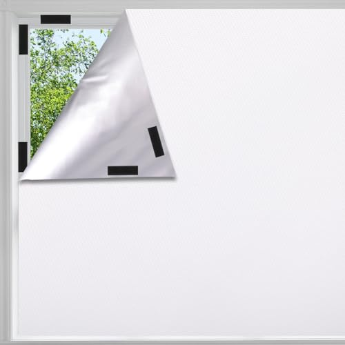 Window Blackout 300x148cm 420D Oxford Blackout Film with Velcro Without Drilling Sun Protection Heat Protection Blackout Fabric Protagonable Travel Blackout Roll for Holiday